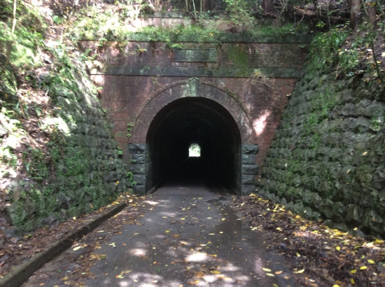 逆打ち側からの熊井トンネル…入り口大きいが出口は小さいと…(^ ^)